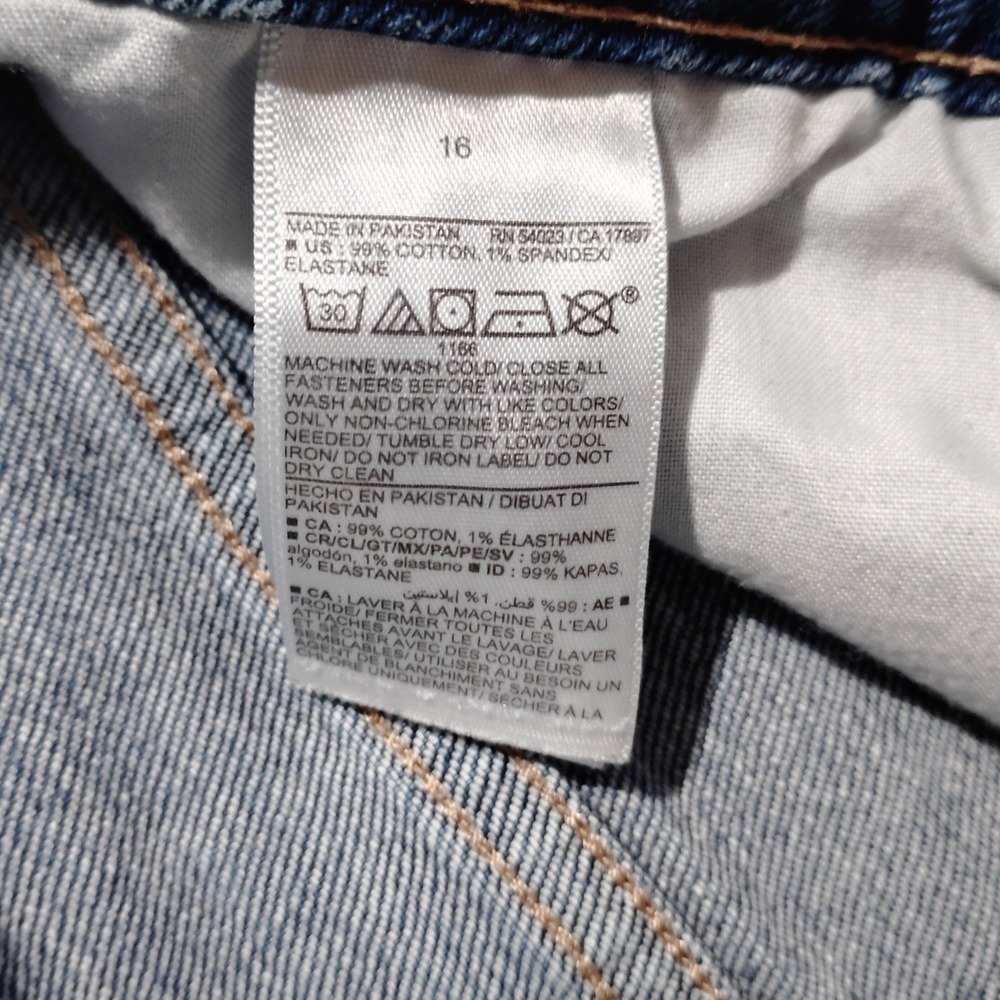 Old Navy‎ Curvy High Waisted Straight Leg Jeans Medium Wash Size 16 - Picture 8 of 8